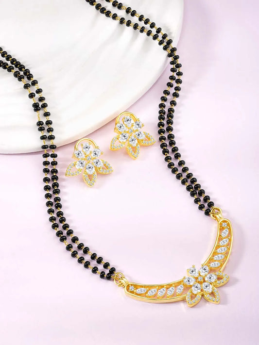 CZ Mangalsutra for Brides | Elegant Bridal Sets by Peora

