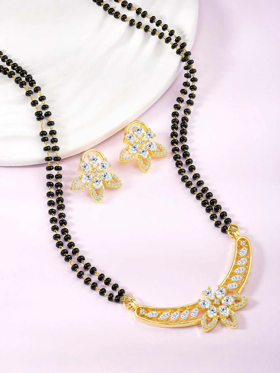 CZ Mangalsutra for Brides | Elegant Bridal Sets by Peora

