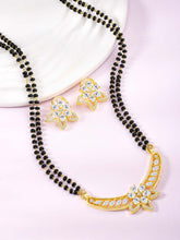 Glittering Rose Gold CZ Mangalsutra