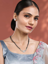 Glittering Rose Gold CZ Mangalsutra