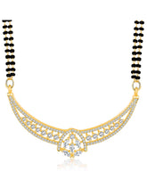 Luxurious CZ Gold Plated Mangalsutra Set