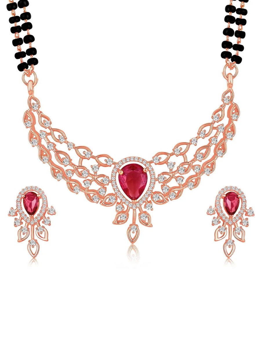 Hues CZ Mangalsutra Set | Colorful & Elegant Designs by Peora

