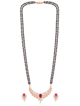 Stunning Hues CZ Rose Gold Mangalsutra Set