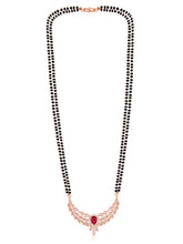 Stunning Hues CZ Rose Gold Mangalsutra Set