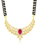 Stunning Hues CZ Rose Gold Mangalsutra Set