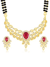 Stunning Hues CZ Rose Gold Mangalsutra Set