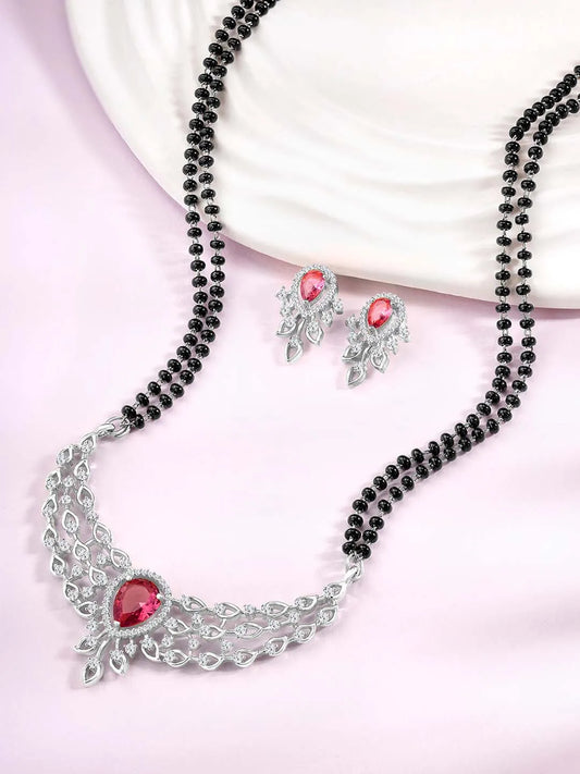 Hues CZ Mangalsutra Set | Colorful & Elegant Designs by Peora

