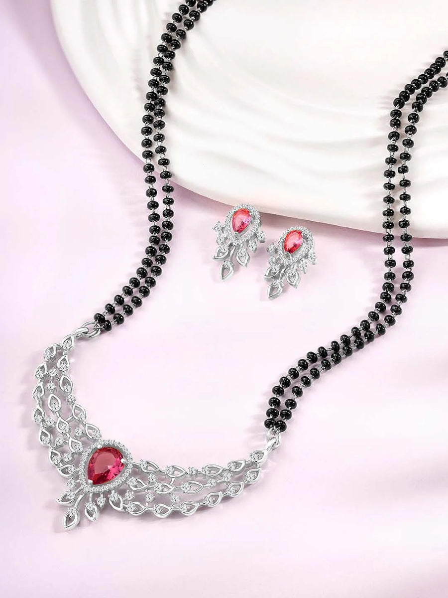 Hues CZ Mangalsutra Set | Colorful & Elegant Designs by Peora

