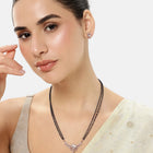 Chic Mangalsutra Set for Fusion Styling - Rose Gold