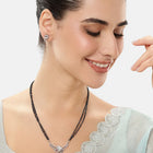 Chic Mangalsutra Set for Fusion Styling - Silver