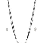 Chic Mangalsutra Set for Fusion Styling - Silver