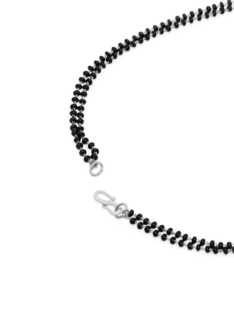 Chic Mangalsutra Set for Fusion Styling - Silver