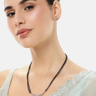 Trendy Mangalsutra with Earrings - Rose Gold