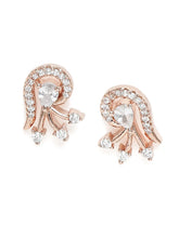 Trendy Mangalsutra with Earrings - Rose Gold