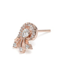 Trendy Mangalsutra with Earrings - Rose Gold