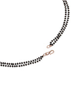 Trendy Mangalsutra with Earrings - Rose Gold