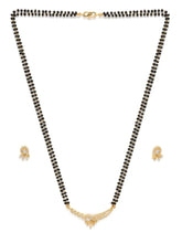 Trendy Mangalsutra with Earrings - Gold