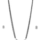 Trendy Mangalsutra with Earrings - Silver