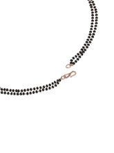 Graceful Leaf Pattern Mangalsutra Set - Rose Gold
