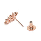 Graceful Leaf Pattern Mangalsutra Set - Rose Gold