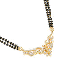 Graceful Leaf Pattern Mangalsutra Set - Gold