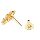 Graceful Leaf Pattern Mangalsutra Set - Gold