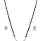 Signature Heart Accent Mangalsutra Set - Rose Gold