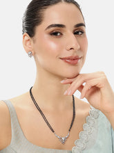 Signature Heart Accent Mangalsutra Set - Silver