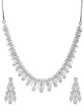 Sublime CZ Necklace Set with Detailing