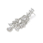 Drape CZ & Crystal Stud Necklace Set