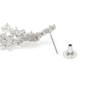 Drape CZ & Crystal Stud Necklace Set