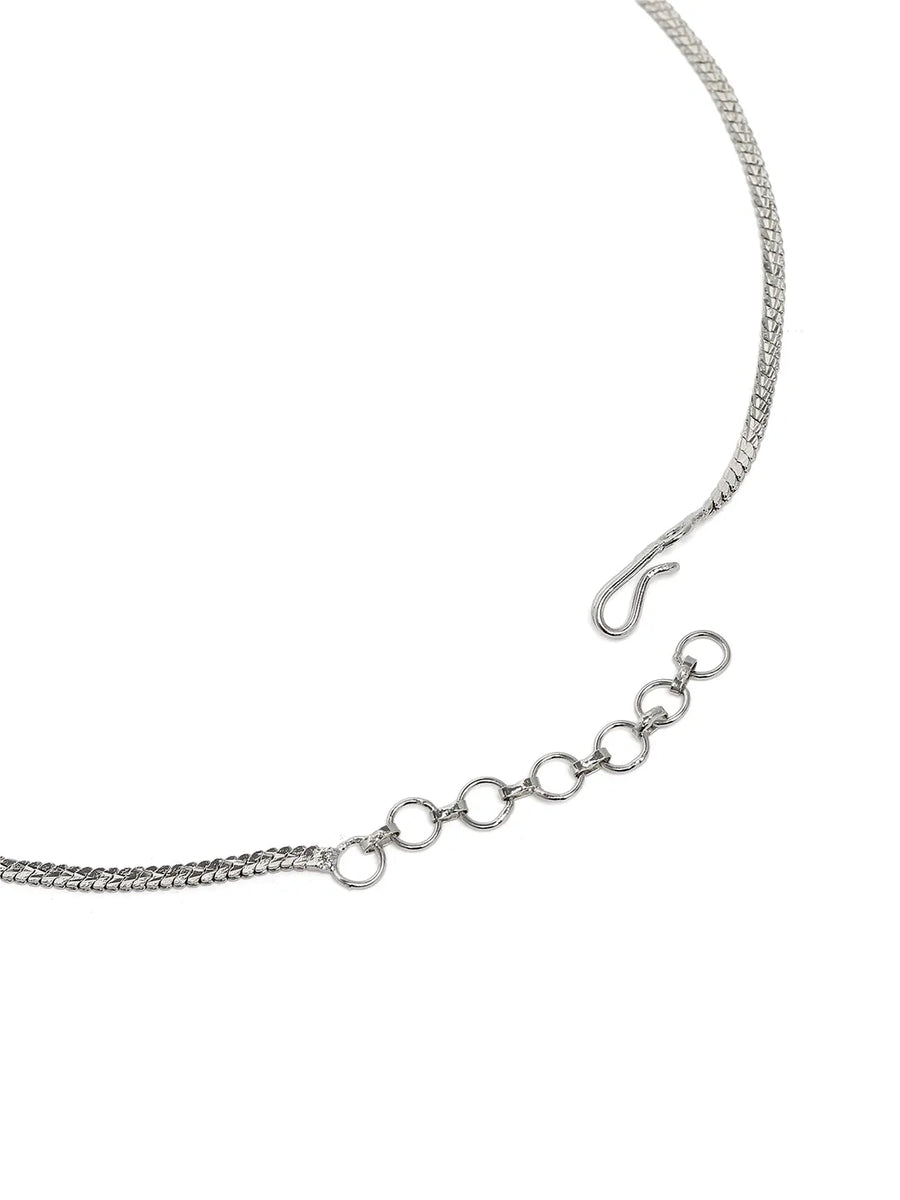 Drape CZ & Crystal Stud Necklace Set