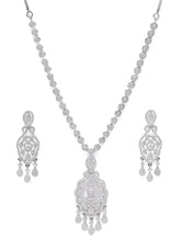 Bold CZ Necklace Set with Radiant Stones