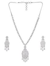Bold CZ Necklace Set with Radiant Stones