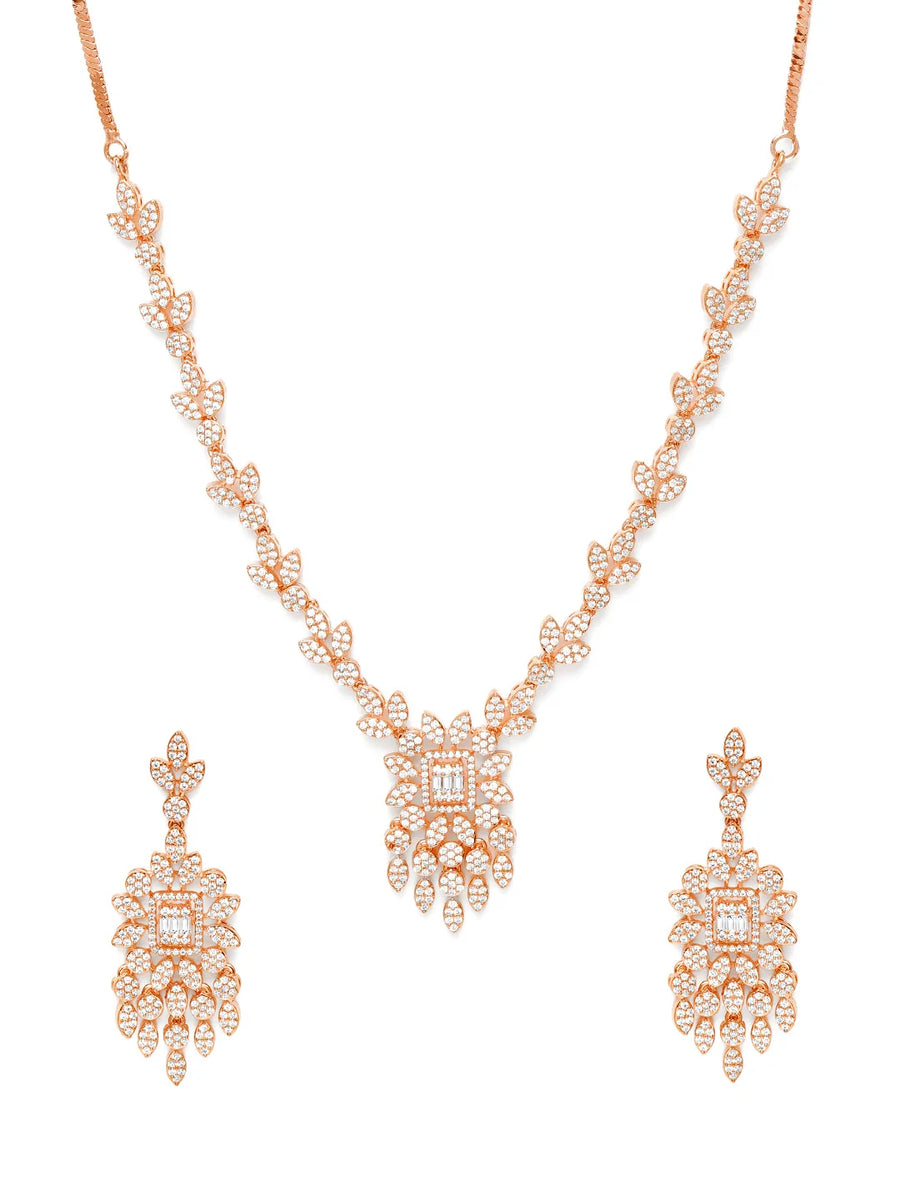 Glamorous CZ Necklace Set of Luxury