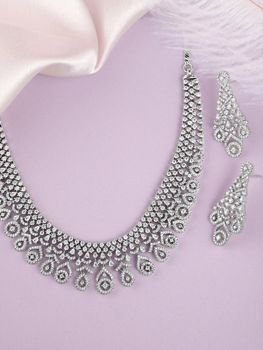 Timeless CZ Necklace & Earring Set