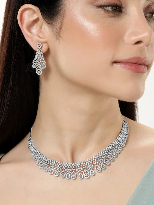 Timeless CZ Necklace & Earring Set