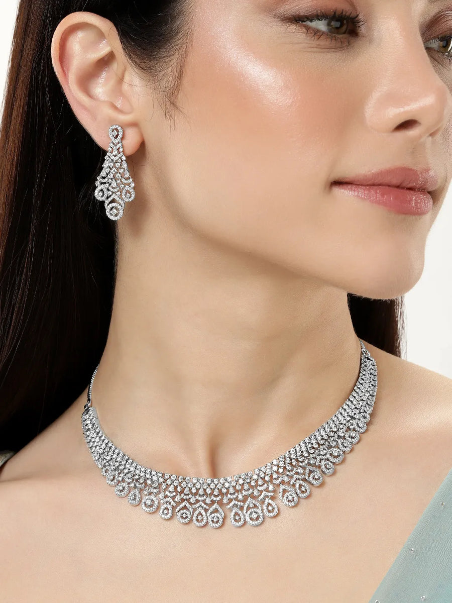 Timeless CZ Necklace & Earring Set