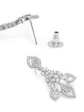 CZ Peacock Feather Necklace Set