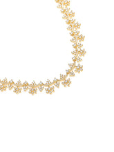 Glowing Petals CZ Necklace Set - Gold