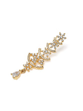 Glowing Petals CZ Necklace Set - Gold