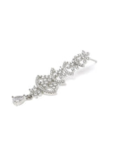 Glowing Petals CZ Necklace Set - Silver