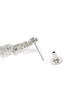 Glowing Petals CZ Necklace Set - Silver