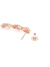 Embrace Luxe CZ Necklace Earrings Set - Rose Gold