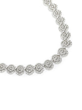 Embrace Luxe CZ Necklace Earrings Set - Silver