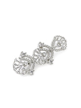 Embrace Luxe CZ Necklace Earrings Set - Silver