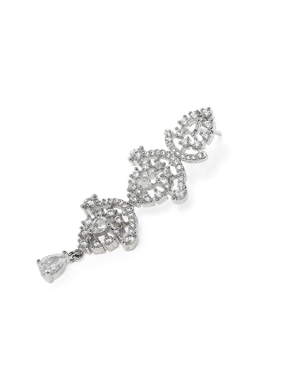 Pure Essence CZ Studded Necklace Set