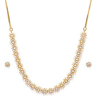Shimmering CZ Floral Necklace Set