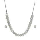 Luxe Halo CZ Necklace & Earrings Set