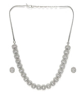 Luxe Halo CZ Necklace & Earrings Set
